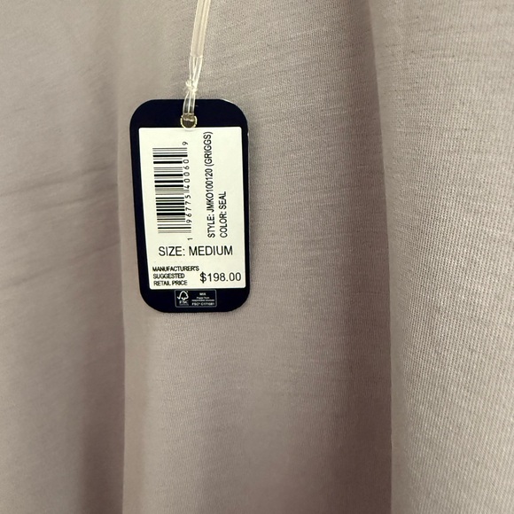 johnnie-O NWT Griggs Performance Quarter Zip Pullover in Seal Gray - Picture 8 of 8